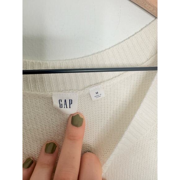 Gap Wool Stripe Tunic Sweater Womens Medium Pullover Crewneck - Picture 8 of 8